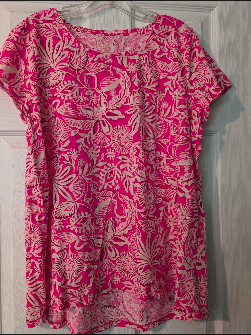 Lilly Pulitzer Floral Cap Sleeve Tunic Top